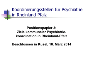 Koordinierungsstellen für Psychiatrie RLP