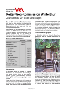 Bericht 2010 - Stadt Winterthur
