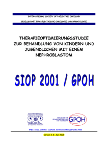 Amendment zum Protokoll SIOP 2001/GPOH (Juli