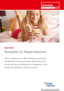 Newsletter für Weight Watchers