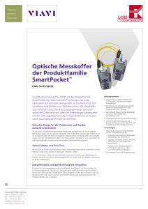 Optische Messkoffer der Produktfamilie SmartPocket