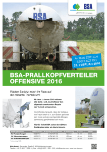 Flyer BSA-PRALLKOPFVERTEILER OFFENSIVE 2016