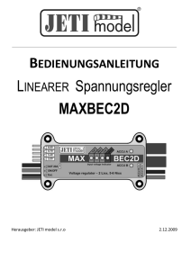 LINEARER Spannungsregler MAXBEC2D