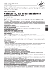 Calcium-D3 AL Brausetabletten