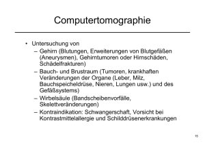 Computertomographie - Informatik