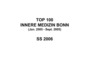 TOP 100 INNERE MEDIZIN BONN SS 2006