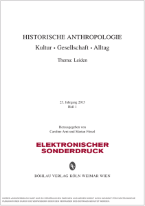 Historische Anthropologie, Band 23,1 (2015)