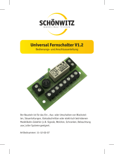 Universal Fernschalter V1.2