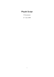Physikscript - Flo