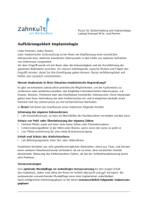 PDF Aufklärungsbogen Implantologie