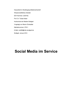 Social Media im Service