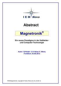 Abstract Magnetronik
