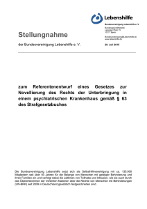Stellungnahme - Deutsche Heilpädagogische Gesellschaft
