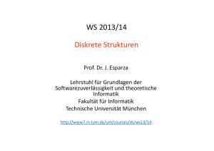 WS 2013/14 Diskrete Strukturen