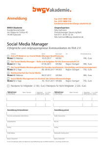 Social Media Manager - BWGV