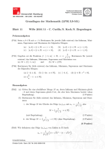 Grundlagen der Mathematik (LPSI/LS-M1) Blatt 11 WiSe 2010/11