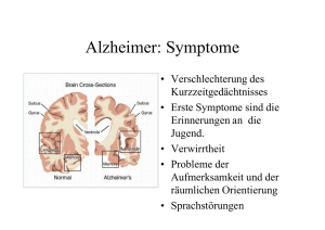 Alzheimer: Symptome