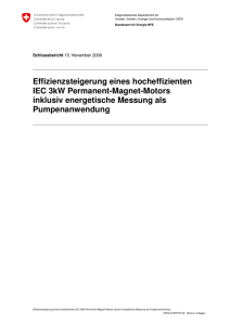 Effizienzsteigerung eines hocheffizienten IEC 3kW Permanent