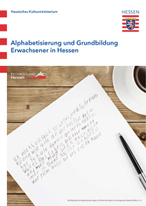 Alphabetisierung und Grundbildung Erwachsener in Hessen