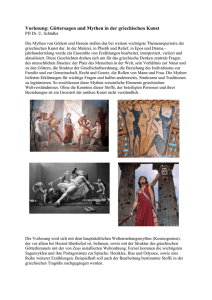 Vorlesung: Göttersagen und Mythen in der griechischen Kunst