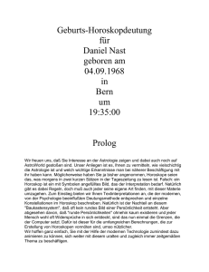 Geburts-Horoskopdeutung für Daniel Nast geboren am 04.09.1968
