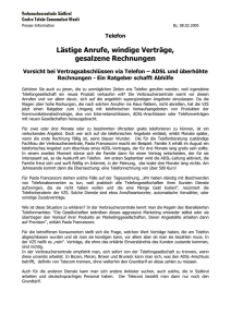 Presse - Information - Verbraucherzentrale Südtirol