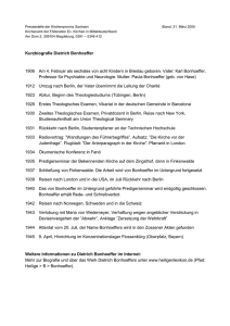 Bonhoeffer - Biografie (31.03.2005)