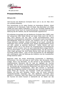 Pressemitteilung - Beethoven Orchester Bonn