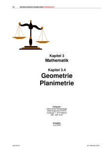 Geometrie Planimetrie