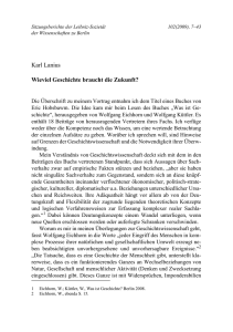 Wieviel Geschichte braucht die Zukunft? - Leibniz