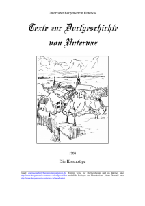 1964-Die Kreuzzüge - Burgenverein Untervaz