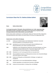 CV Bettina Schöne-Seifert