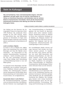 Geosciences ACTUEL 2/2008 - Schweizerische Geotechnische