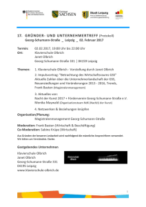 17. GRÜNDER- UND UNTERNEHMERTREFF (Protokoll)