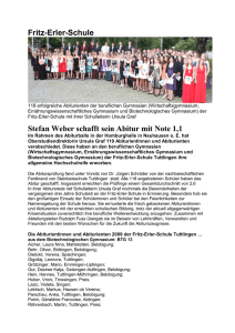 abi2009 ber int - Fritz-Erler Schule Tuttlingen