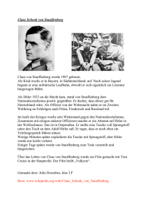 Claus Schenk von Stauffenberg Claus von Stauffenberg wurde 1907