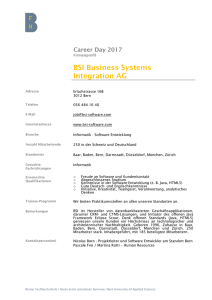 BSI Business Systems Integration AG