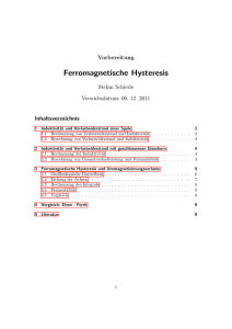 Ferromagnetische Hysteresis