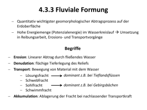 4.3.3 Fluviale Formung