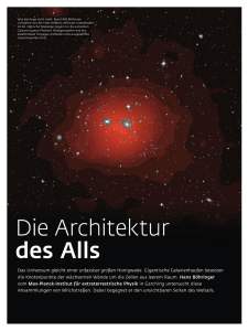 Die Architektur des Alls - Max-Planck