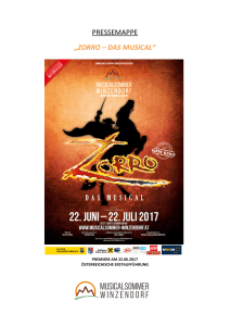 PRESSEMAPPE «Zorro - Musicalsommer Winzendorf