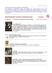 Bücher Giacometti bis Gympel