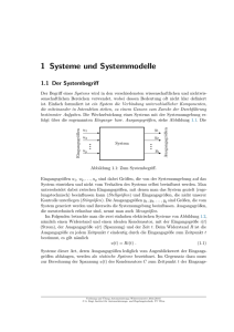 1 Systeme und Systemmodelle - Institut für Automatisierungs