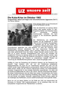 Die Kuba-Krise im Oktober 1962
