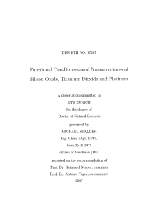 Silicon Oxide, TitaniumDioxide and Platinum - ETH E