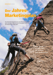 Der Jahres- Marketingplan Der Jahres- Marketingplan