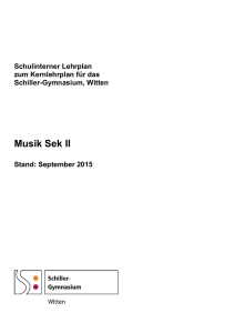 Musik Sek II - Schiller Witten