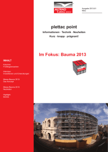 plettac point Im Fokus: Bauma 2013