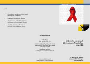Flyer Aidsberatungsstelle