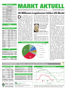 Steirischer Marktbericht Nr.34 zum 20. August 2015
